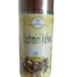 Kashmiri Kahwa is Kashmiri recipe of garden fresh Kangra green tea, blended with spices like almonds, cardamom, Saffron , Pink salt & asafetida .